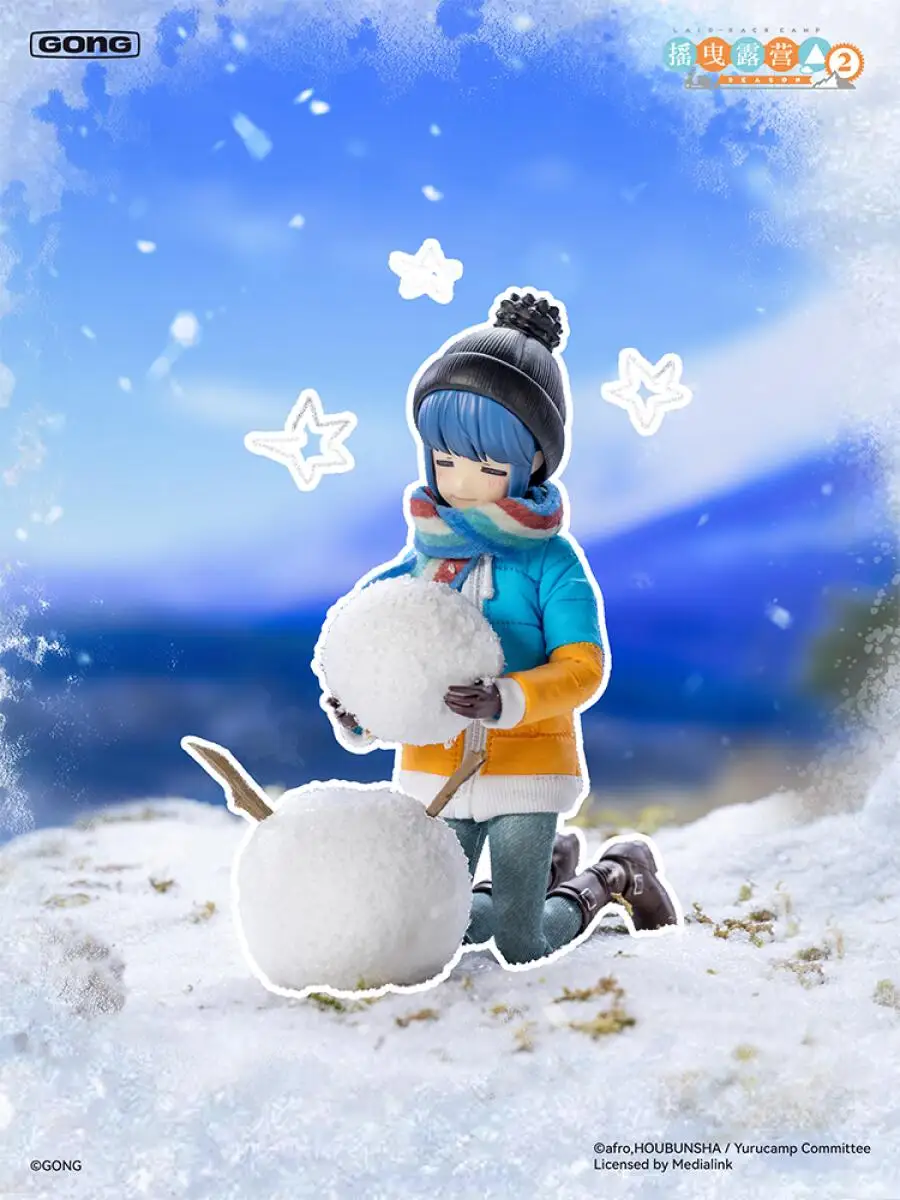 Original Genuine Gong Yuru Camp 2Nd Season Kagamihara Nadeshiko Rin Shima Figure Anime Collectible