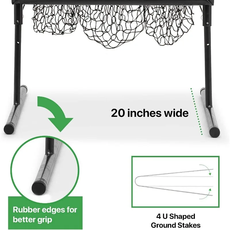 

Pitching Net with Strike Zone Baseball Pitching Trainer |Pitching Aid Net Softball with Strike Zone