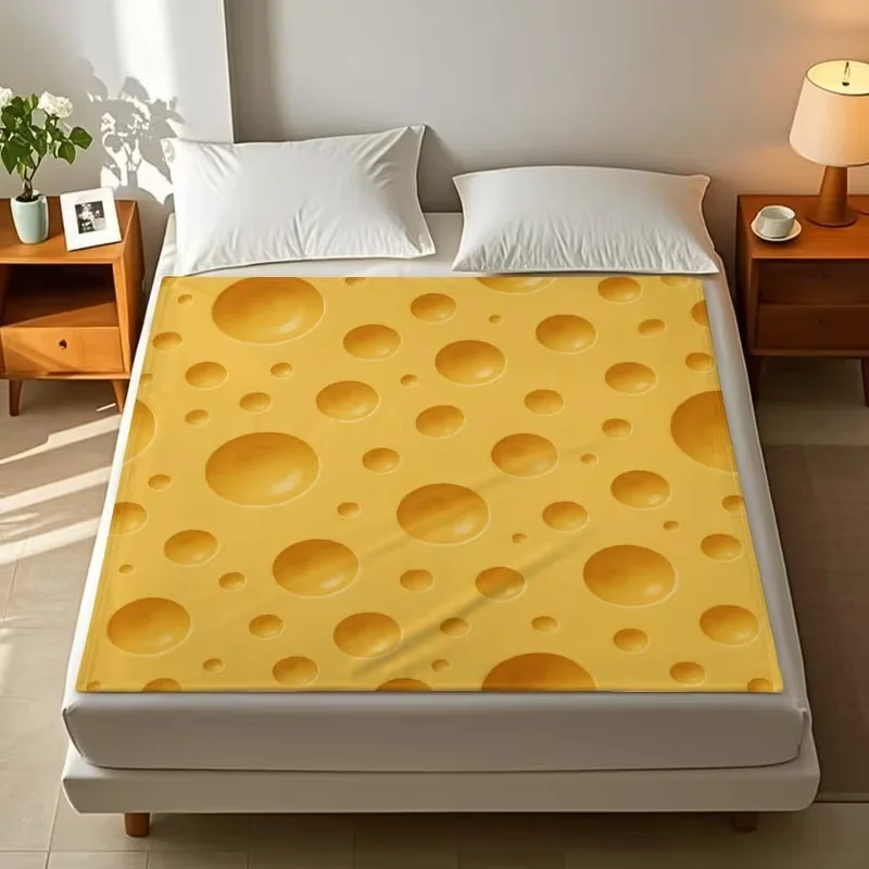 Classic Golden Brown Leopard Print Blanket Realistic Animal Skin Pattern Soft Warm Blanket For Sofa Bedroom Decor