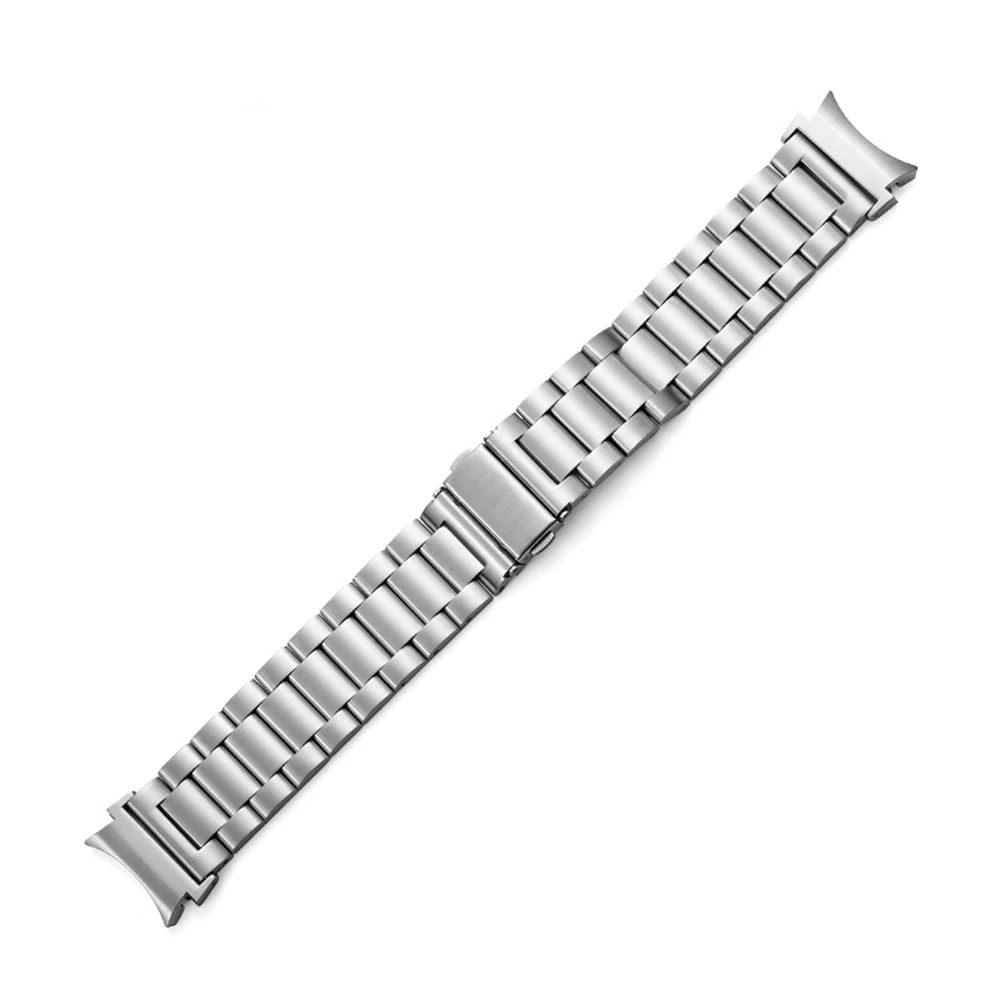 No gaps for samsung galaxy watch 6 5 4 44mm 40mm 6classic 47mm 43mm band Stainless steel Curved End strap watch 5 pro 45mm band