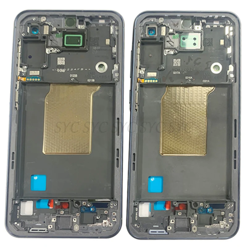 Rangka tengah pelat Bezel LCD untuk Samsung A55 A556 suku cadang perbaikan rangka LCD logam telepon