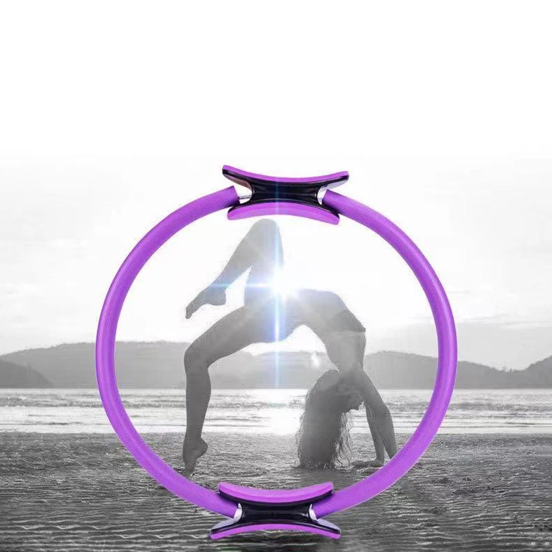 1pc Yoga Pilates Ring - Durable Non-Slip Exercise Circle Fitness Magic Circle for Toning & Sculpting Pilates Ring Flexibility