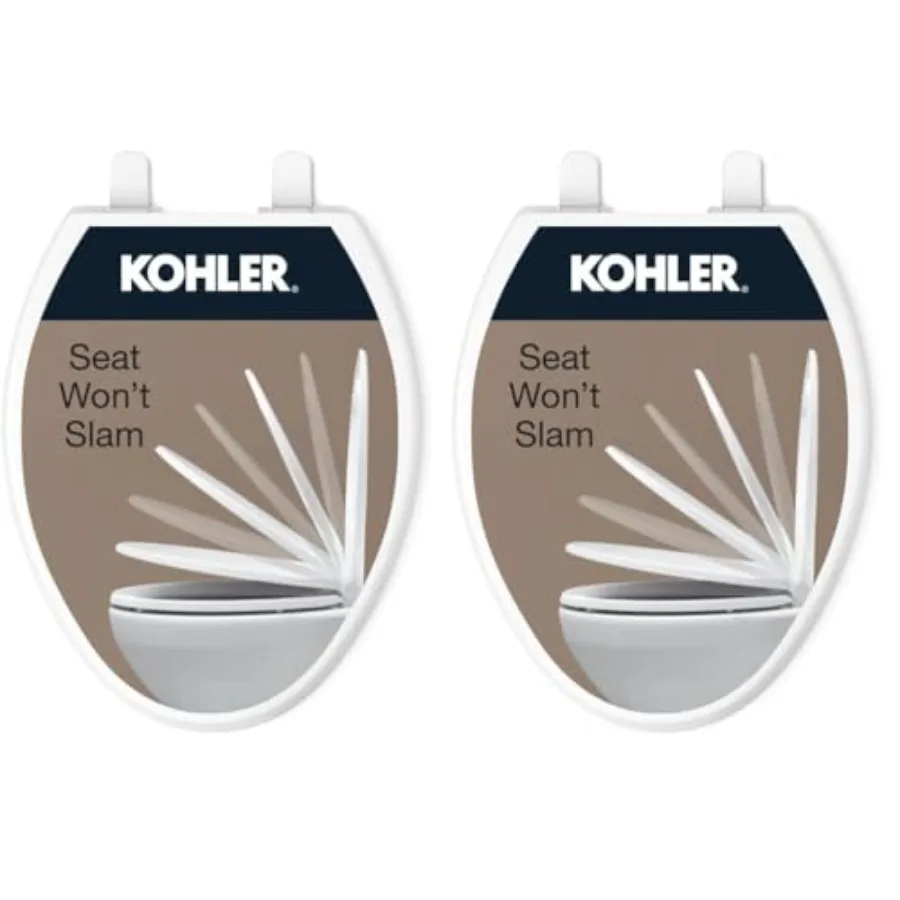 

200-0 BreviaSlow Close Toilet ngated Toilet Grip-Tight Bumpers -Atch Hardware White Pk of 2