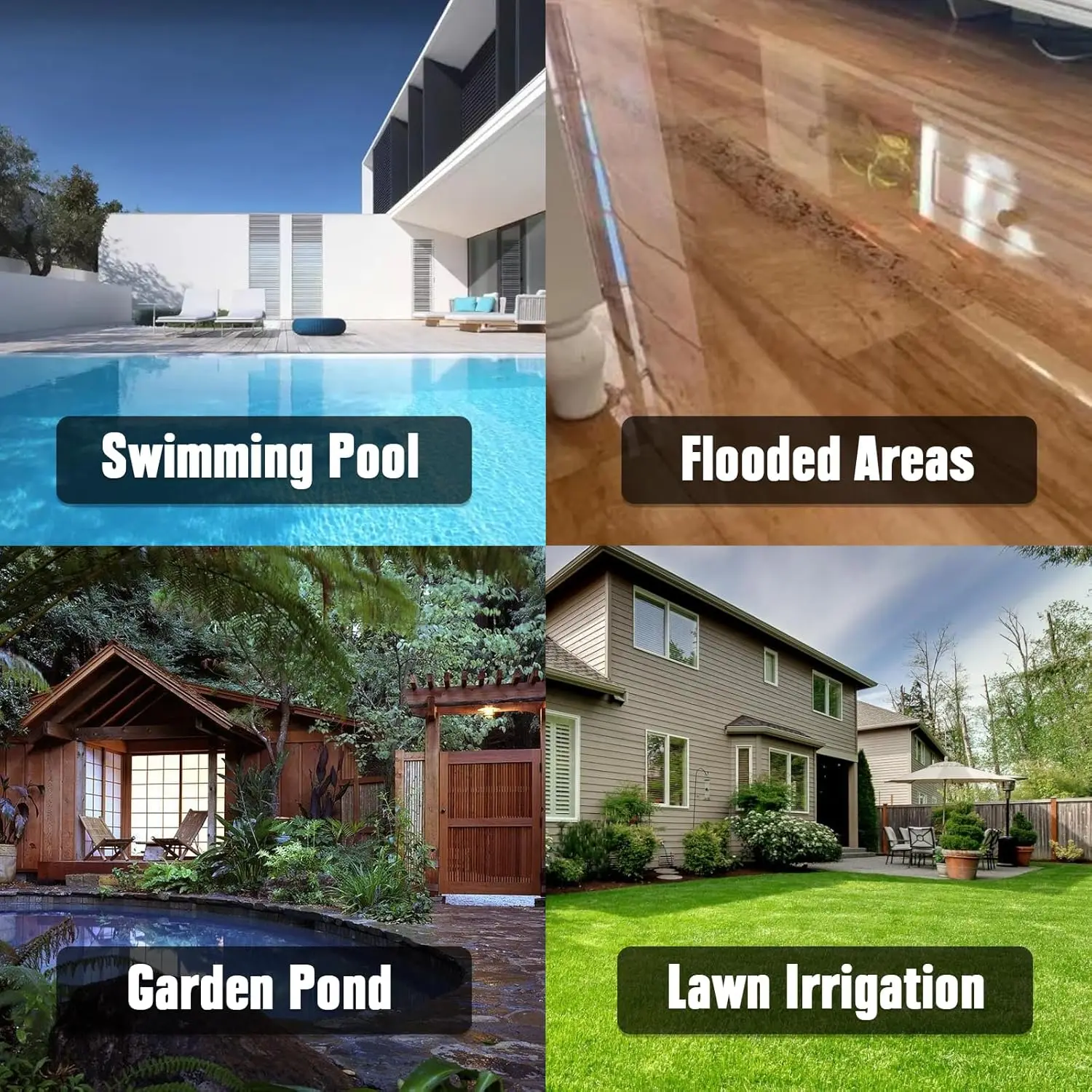 Kabellose Tauchpumpe für Makita 18V BL1830 Akku, Elektrische Schmutzwasserpumpe für Gartenteich, Whirlpools, Pool (Nur Gerät) – Detail 8