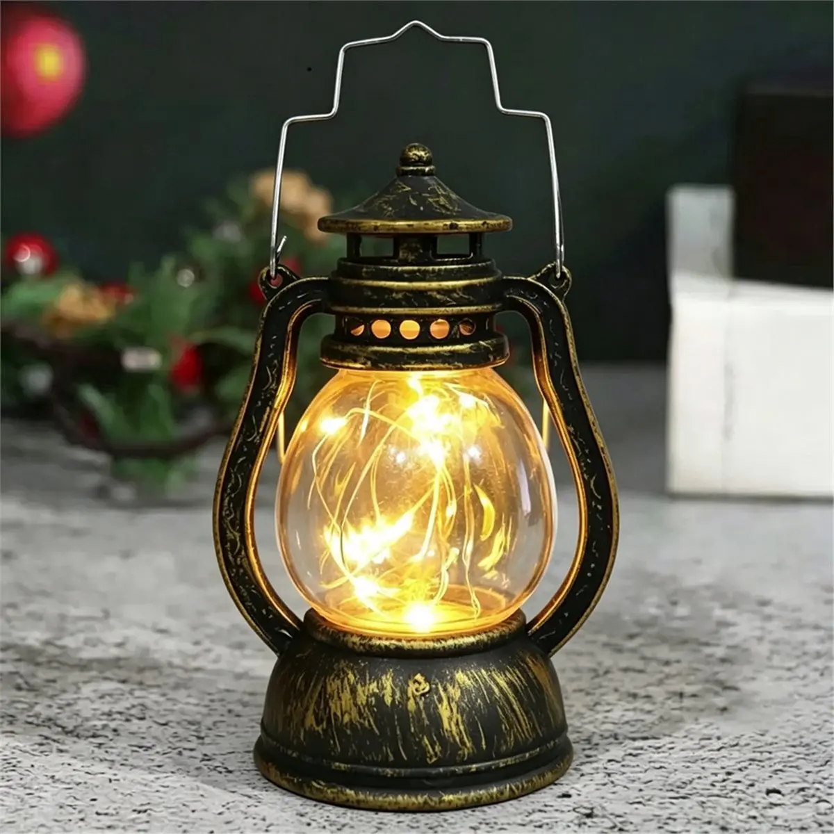 update. 2PCS Candle Holders Lantern for Table Retro Flameless Lamp Desktop Candlestick Chandelier Christmas Night Light