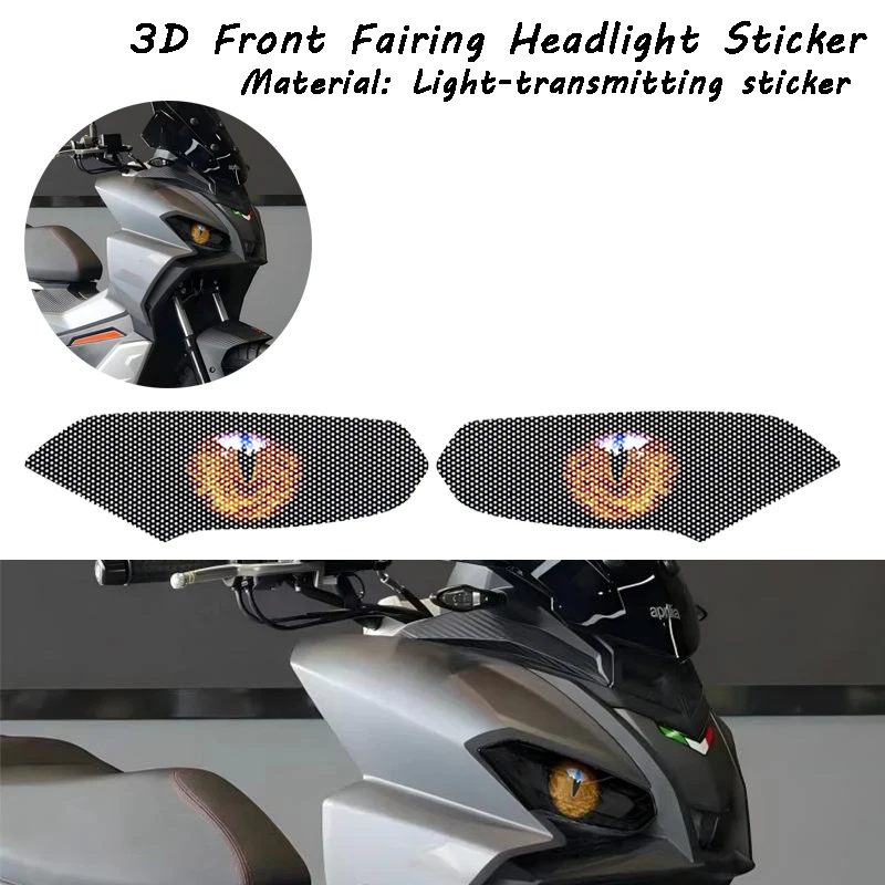 For Aprilia SR GT200 SRGT200 SR GT 200 SRGT 2023 Motorcycle accessories headlight protection sticker headlights eye body sticker