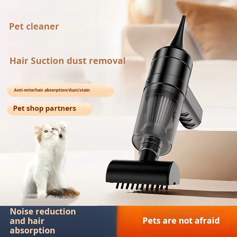 Portable Wireless Vacuum Cleaner Bandwidth Mouth Suction Head Pet Hair Cleaning Suitable Car Home Handheld Dust Cleane Vacuum