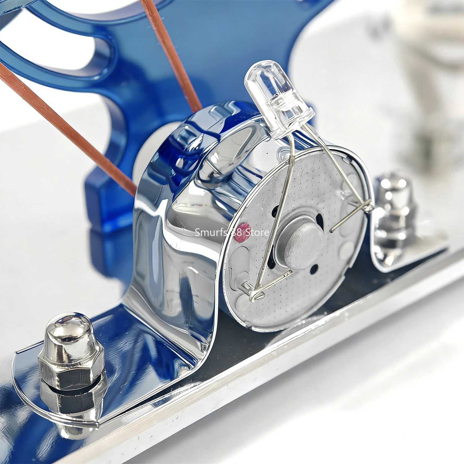 محرك ستيرلينغ محرك بخاري نموذج مولد صغير مضيئة توليد الطاقة نموذج لعبة مجسمة تجربة الفيزياء العلمية #5