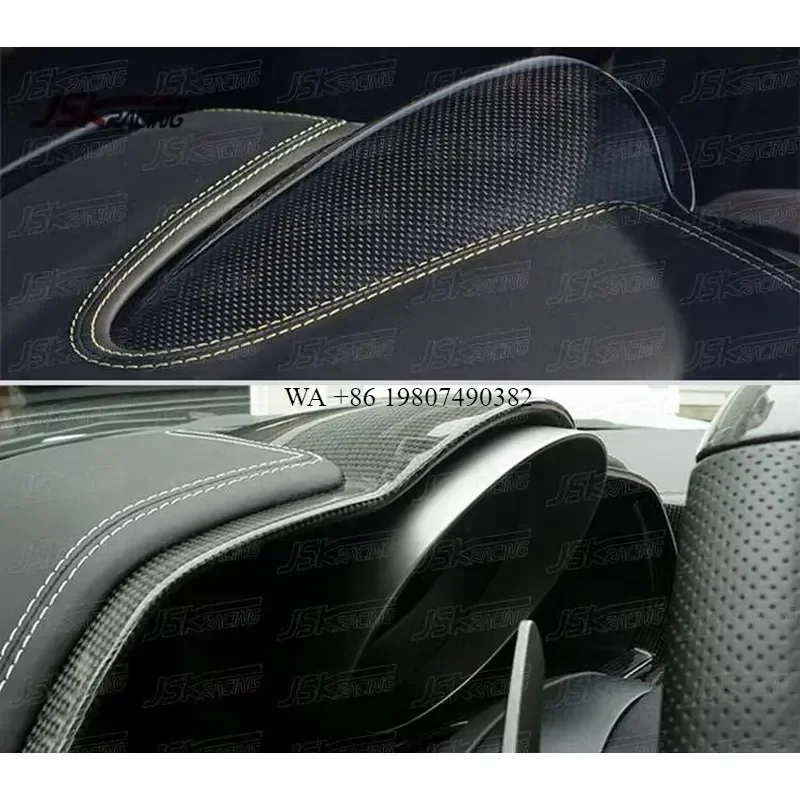 Wmwmnu Dry Carbon Fiber Instrument Cluster Cover for 458 Italia Spider Speciale Dashboard Trim Panel Interior