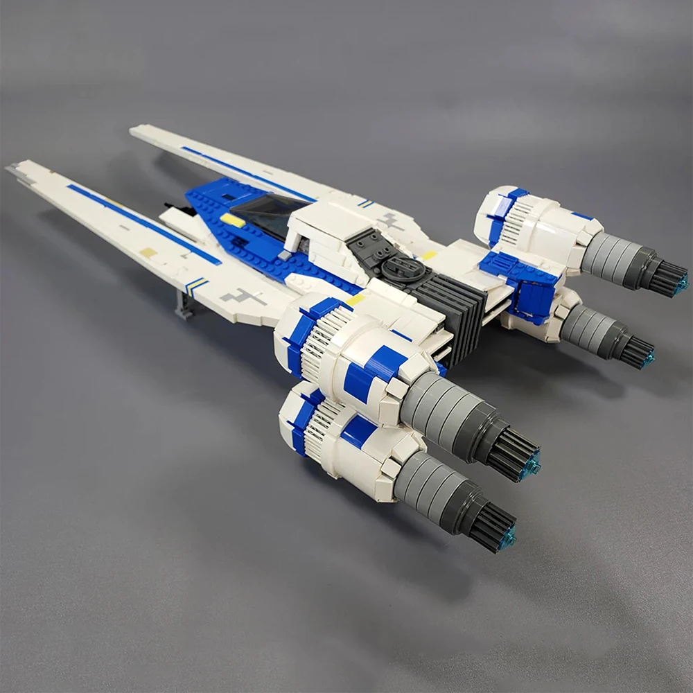 Spaceship U-wing Combat Building Block Model Kit MOC Battle Fighter Craft Bricks Toy Kid Birthdays Gift