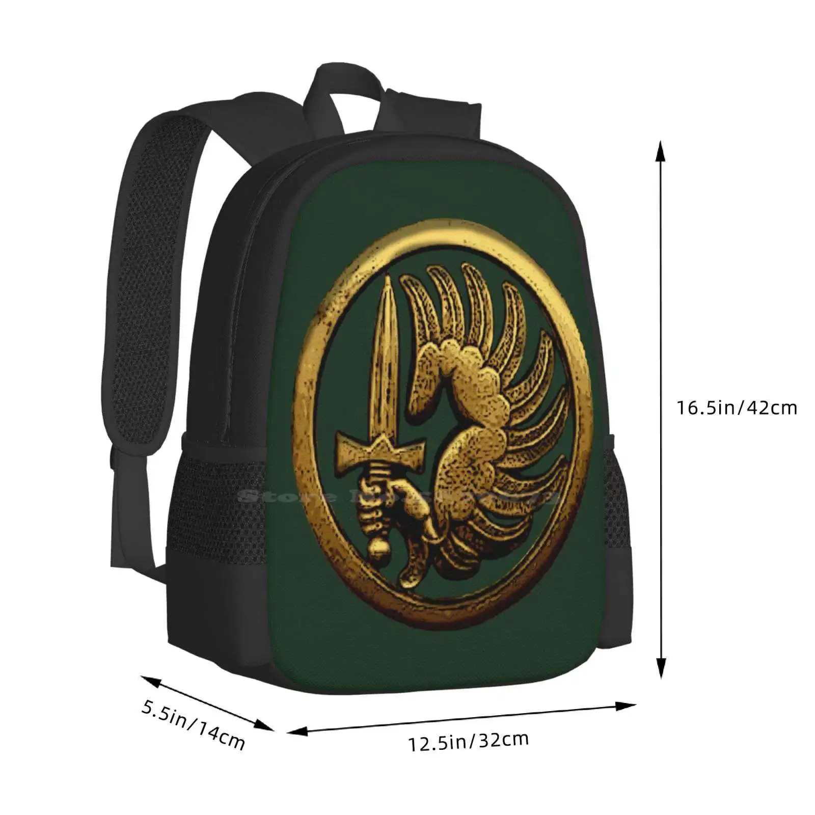 French Foreign Legion Para Badge Pattern Design Bagpack School Bags Etrangere 2Rep Dagger Soldier Fortune Mercenary Mercinary