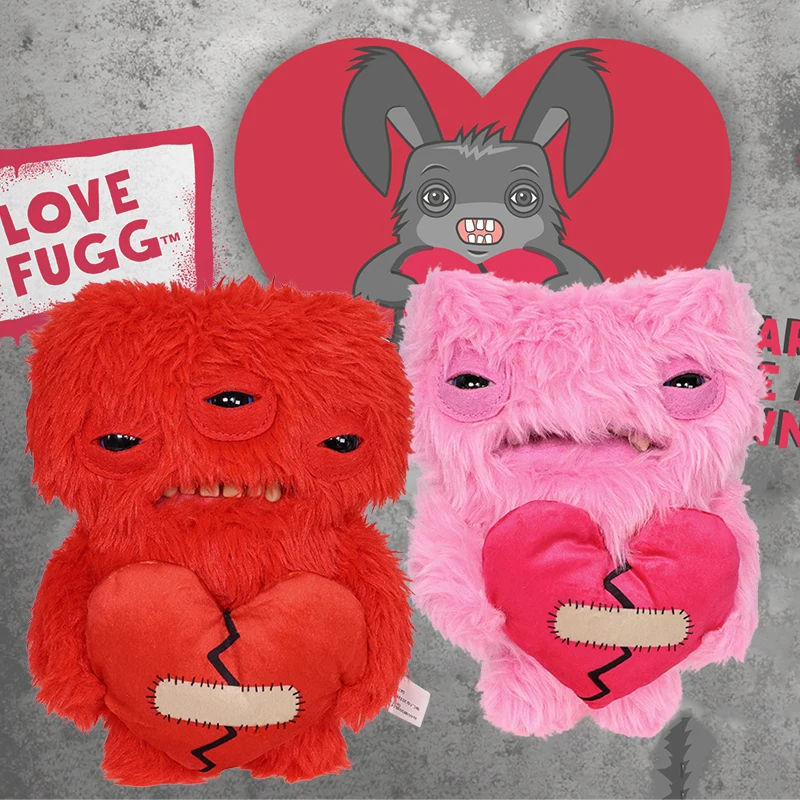 Original Fuggler Ugly Monster New Series Love Fugg Hugging Heart Soft Toy Valentine's Day Gift