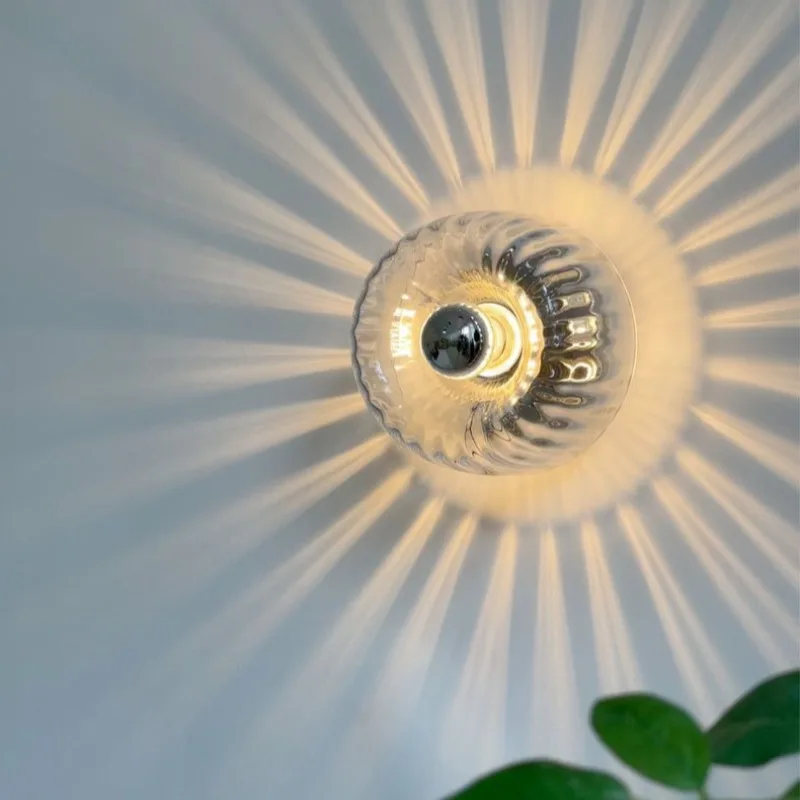 بسيطة القرون الوسطى باوهاوس الممر الزجاج الجدار مصباح الشمال الرجعية شخصية شرفة الممر الدرج مدخل الجدار أضواء