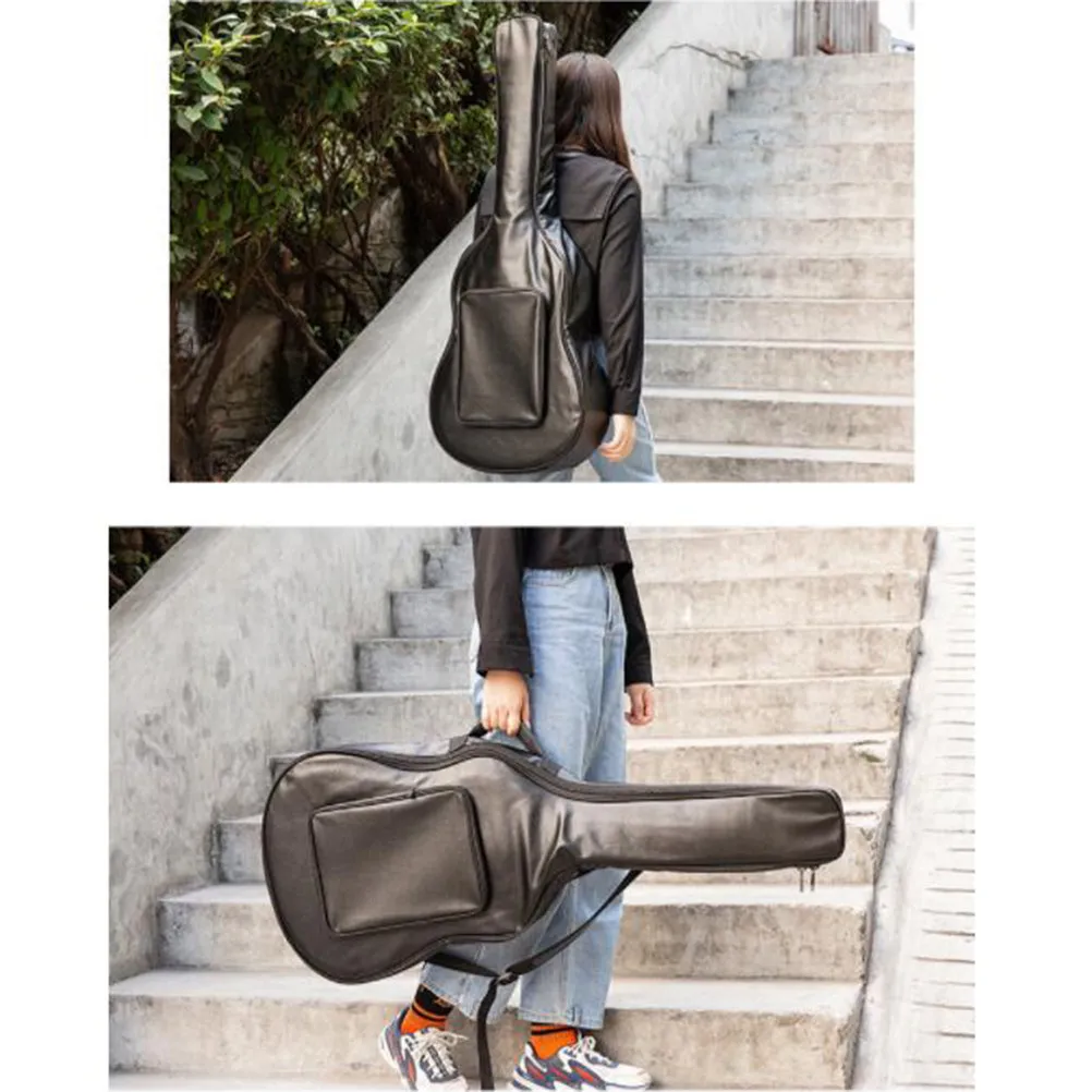 1Pcs 40 41 Inch Professional Guitar Bag Double Shoulder Strap Ergonomic Lightweight Oxford Cloth Outdoor