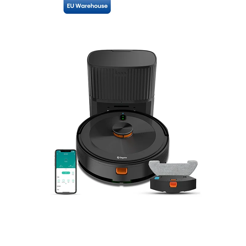 

Bagotte Smart Home Appliance Laser Robot Vacuum Cleaner With Self Empty Dust Bin Max Suction Hard Floor Sweeping Robot