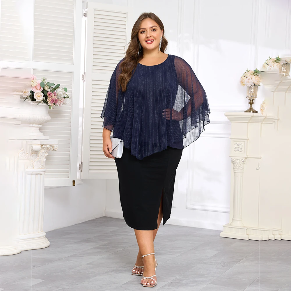 Damskie koszulki Plus Size O-Neck Solid Loose Tops Summer Chiffon Shirts Tee Shirt Duży rozmiar Pullover Top 4XL 5XL 6XL