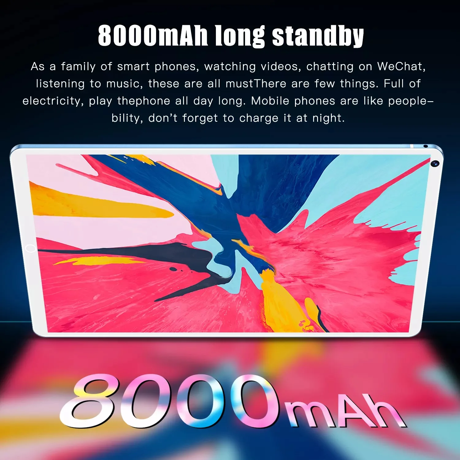 Tablet 4G 5G Pad Pro 8GB RAM 512GB ROM 10,1 Zoll FHD-Display Android 13.0 Dual-SIM-Kartensteckplatz 8000mAh Akku Original-Tablets – Detail 4