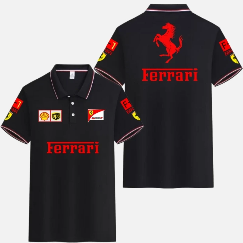 Scuderia Ferrari 2026 Charles Leclerc Hamilton Schumacher POLO Shirt, Outdoor MOTO Motorcycle Riding Apparel, Racing Fan POLO.
