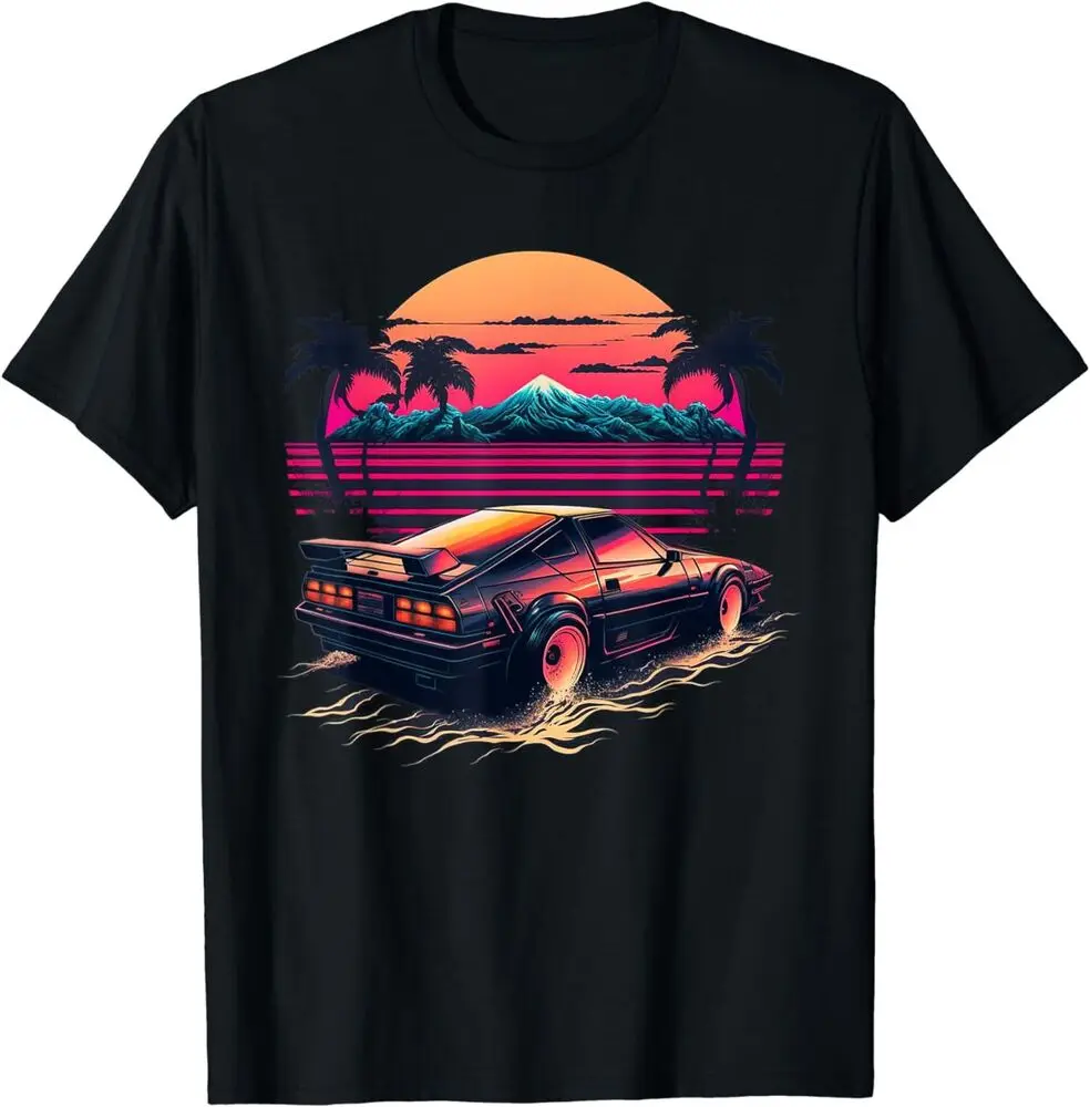 Japanese Retro Futuristic Synthwave Car Racing JDM Tuning T-Shirt Anime Graphic T-shirts Y2K Tops New Arrival Unisex Summer