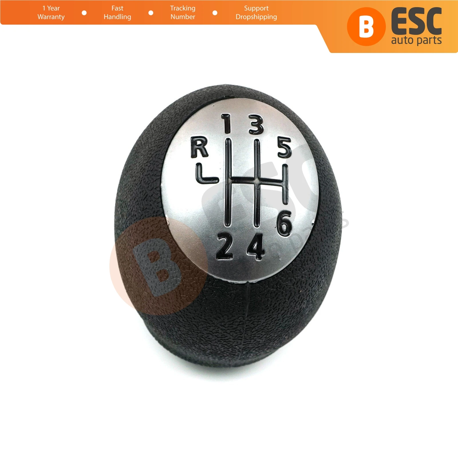 ESC Auto Parts ESP541 6-Speed Shift Gear Stick Knob 328650024R Chrome Black For Renault Dacia Nissan Opel Ship From Turkey