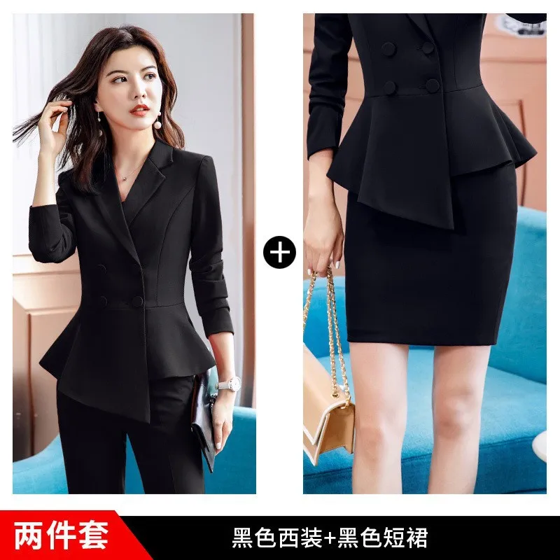 1906 Red Suit Jacket Women\'s Spring and Autumn Fashion Casual Set Business Women\'s Clothing Formal Wear