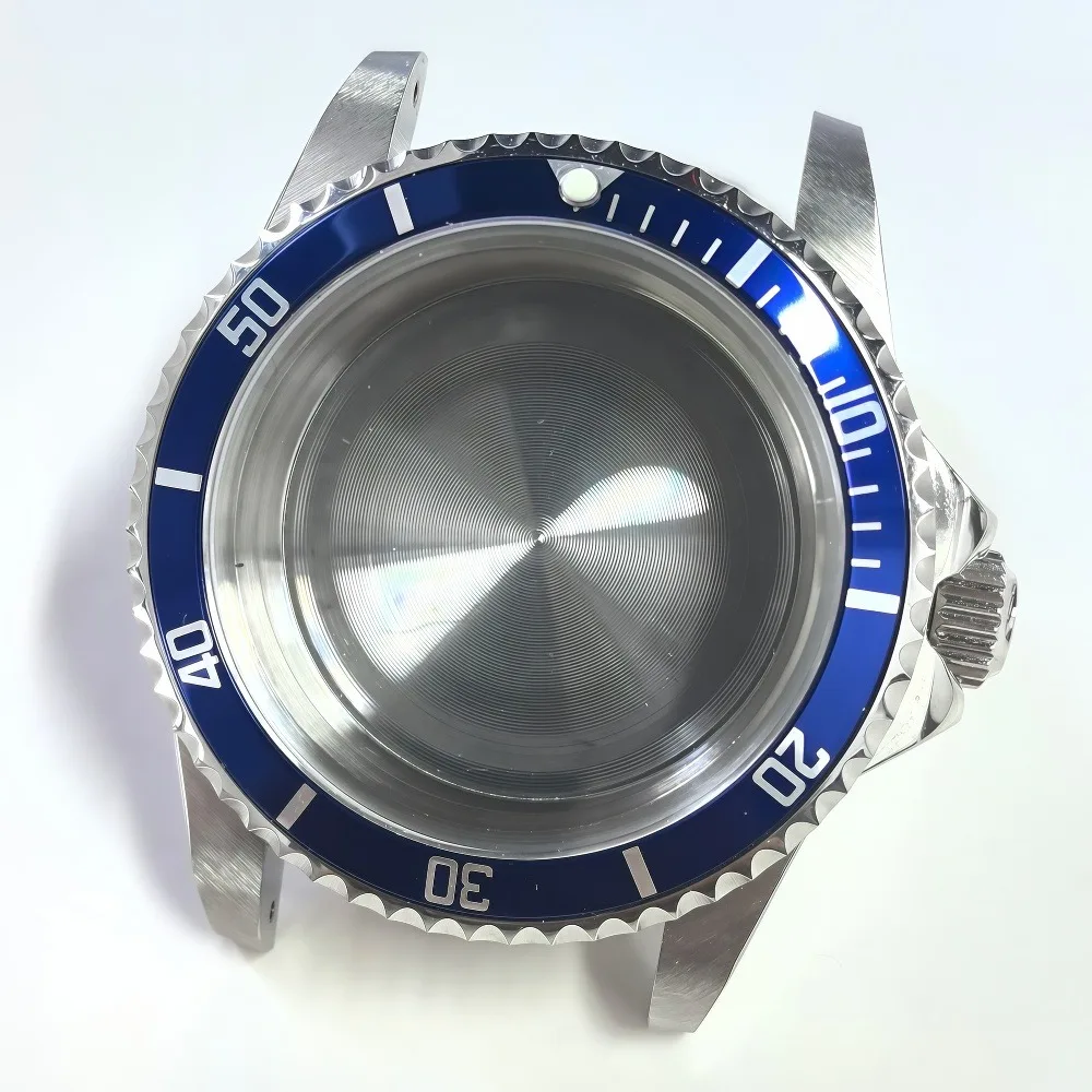 40 مللي متر ساعة حافظة متوافقة NH35 حركة الفولاذ المقاوم للصدأ 28.5 مللي متر الطلب مقاوم للماء وزارة الدفاع ساعة أجزاء لصنع ساعة ذاتية الصنع