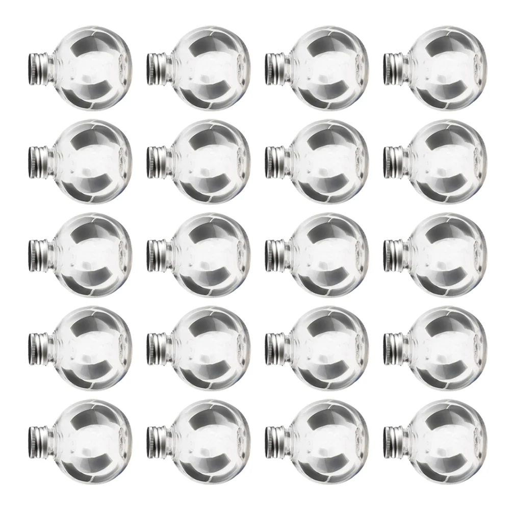 

20 Pcs Mini Spray Transparent Plastic Light Bulbs PET Container Fillable Toiletries