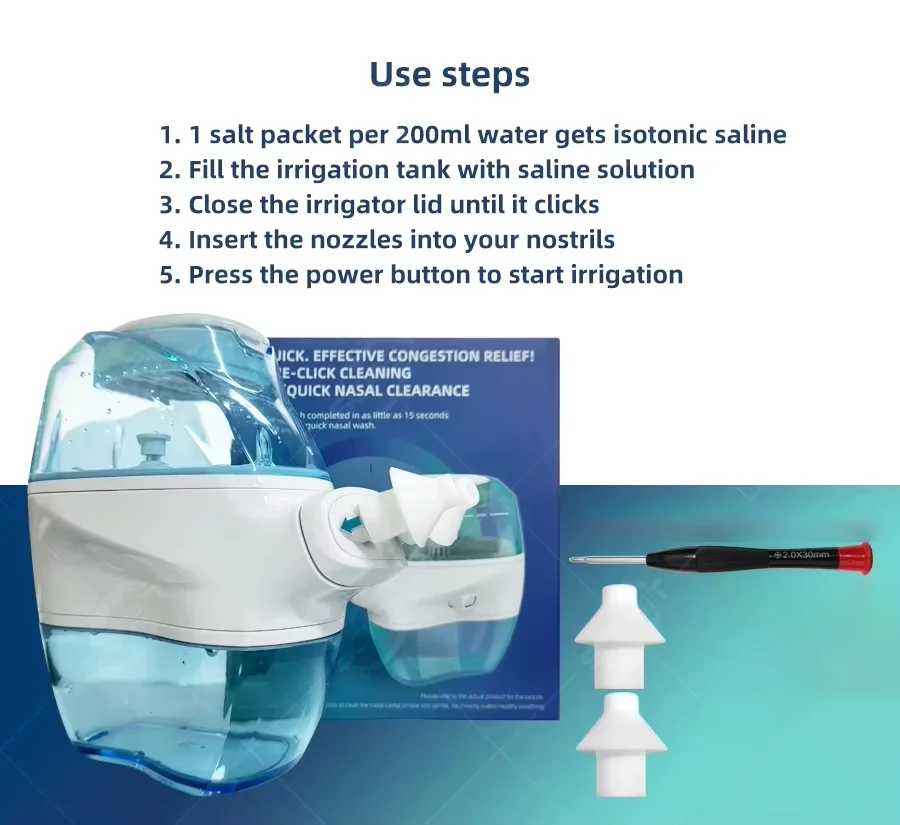

Электрический ирригатор для носа: промывание носовых пазух, облегчение ринита, ингалятор, персональный уход за носом для взрослых
