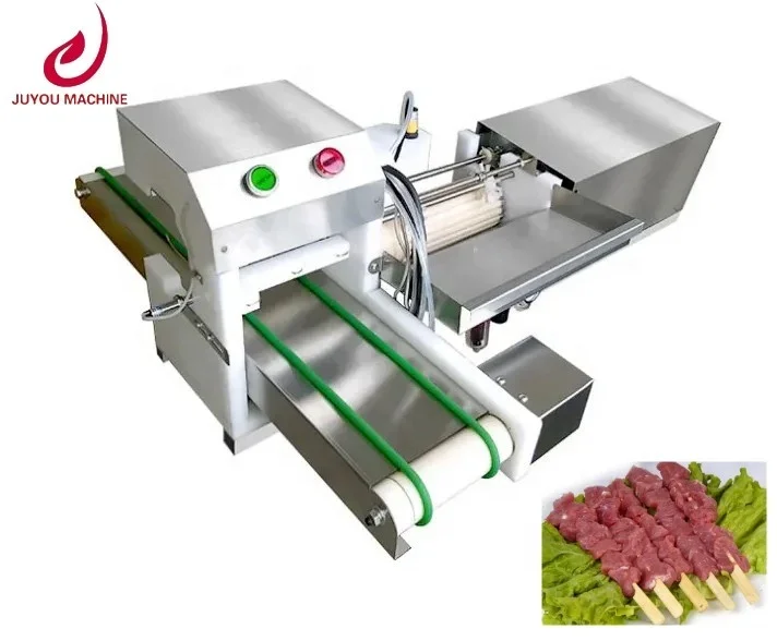 

JUYOU Automatic Souvlaki Skewer Machine Doner Kebab Wear String Machine Chicken Meat satay Kebab Skewer Machine