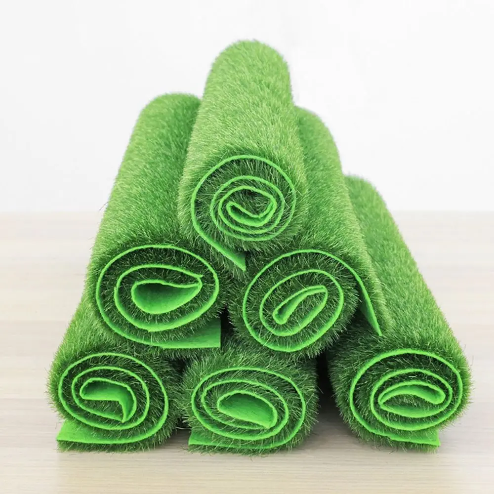 

Durable Green Grass Mat Green Turf DIY Micro Landscape Fake Sod Simulation Moss Lawn