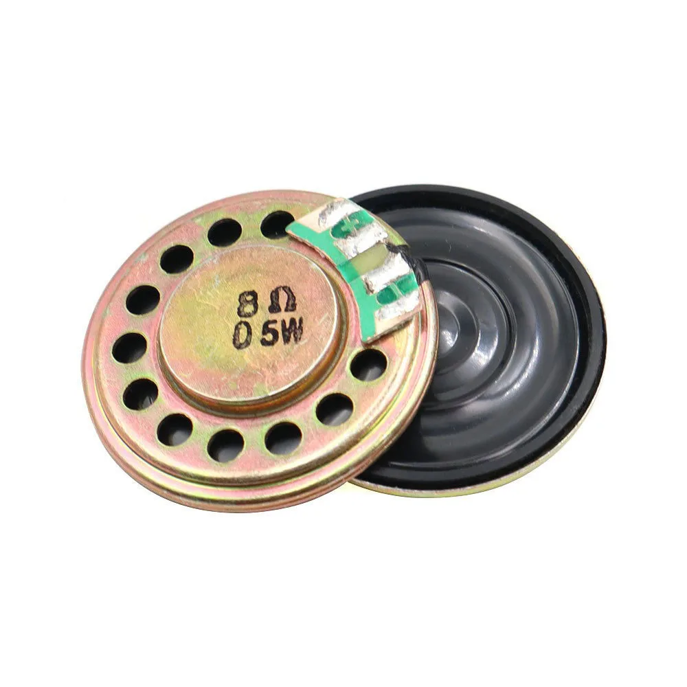 5 peças 0.5w 8r chifre alto-falante diâmetro 32mm amplificador de som 0.5 watts 8ohm espessura 5mm alto-falante para caixa de música/walkie-talkie