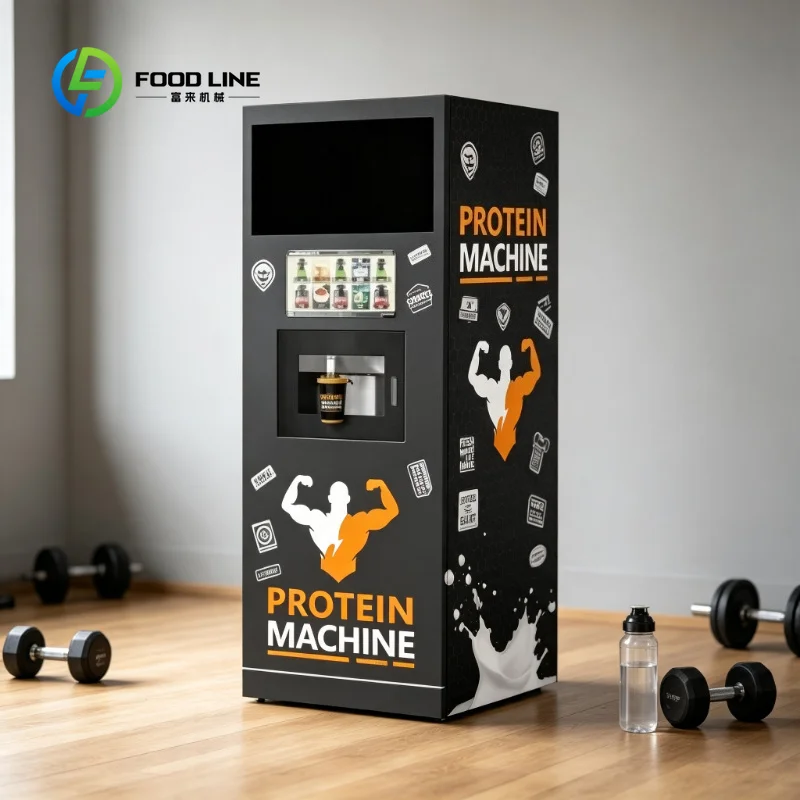 24 Hours Self Service Vending Machine, Custom Fully Automatic Device for Protein Shake and Power Juice Making