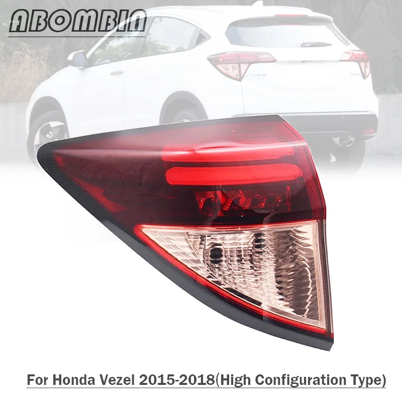 Back Light Tail Lamp Housing  High configuration Diode Tube Rear Bumper Outer Tail Light Cover For Honda Vezel 2014 15 16 17 18