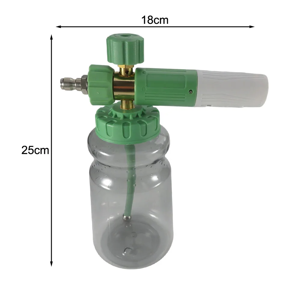 Foam Watering Can Compatible with For Pressure Washers Featuring 1/4 Quick Connect Fitting and Adjustable Foam Thickness
