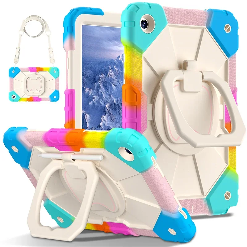 

For Samsung Galaxy Tab A9 Plus 11 8.7 inch 2023 Case 360 Rotation Hand Ring Tablet Cover Tab A8 10.5 S7 S8 11" Plus 12.4" Funda