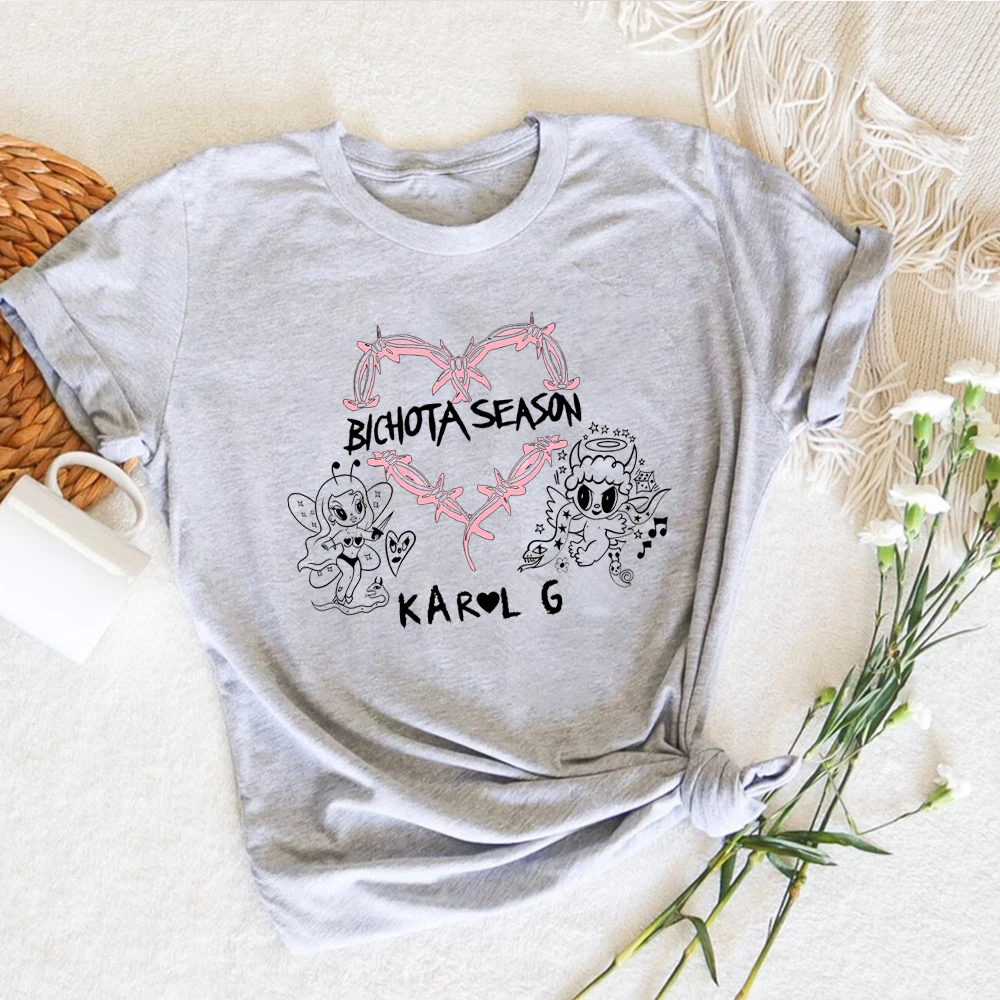 Harajuku Bichota Season T-shirt Aesthetic Karol G Shirts Manana Sera Bonito Shirt Bichota Tee Unisex Short Sleeves Casual Tops