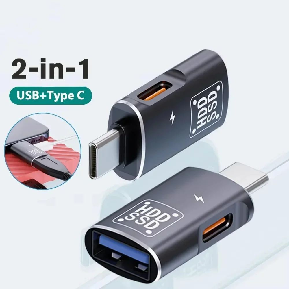 USB C Male To USB 3.0 Female Adapter Type C OTG Adapter Smart Memory Card Reader Portable 2 in 1 Connector For Macbook Laptop PC