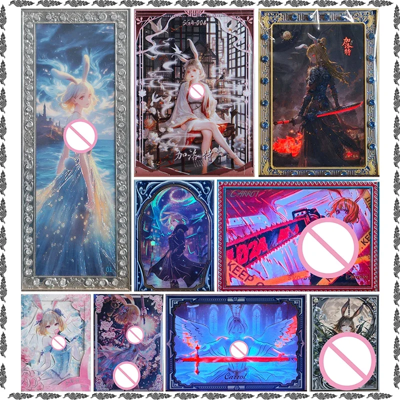 

Коллекционная металлическая карточка-игрушка Anime ONE PIECE Rare Carrot Game SGA JH VR AR RY с эффектом фольгированной рефракции для мальчиков, подарок на Рождество и День рождения