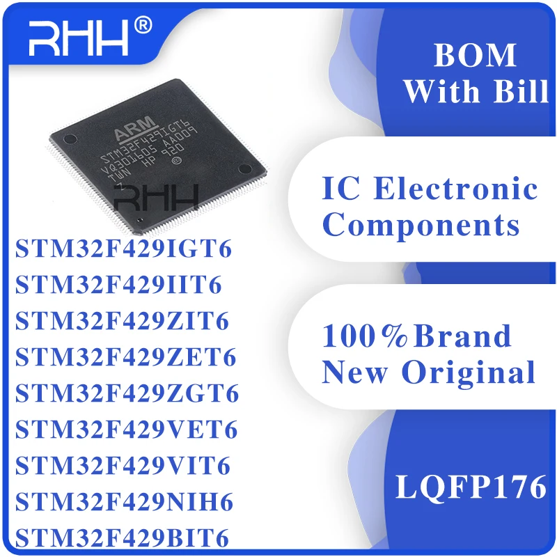 

5 шт. STM32F429IGT6 F427 ie6 VET6 VIT6 IIH6 стр. 6 ZET6 IGH6 LQFP-176