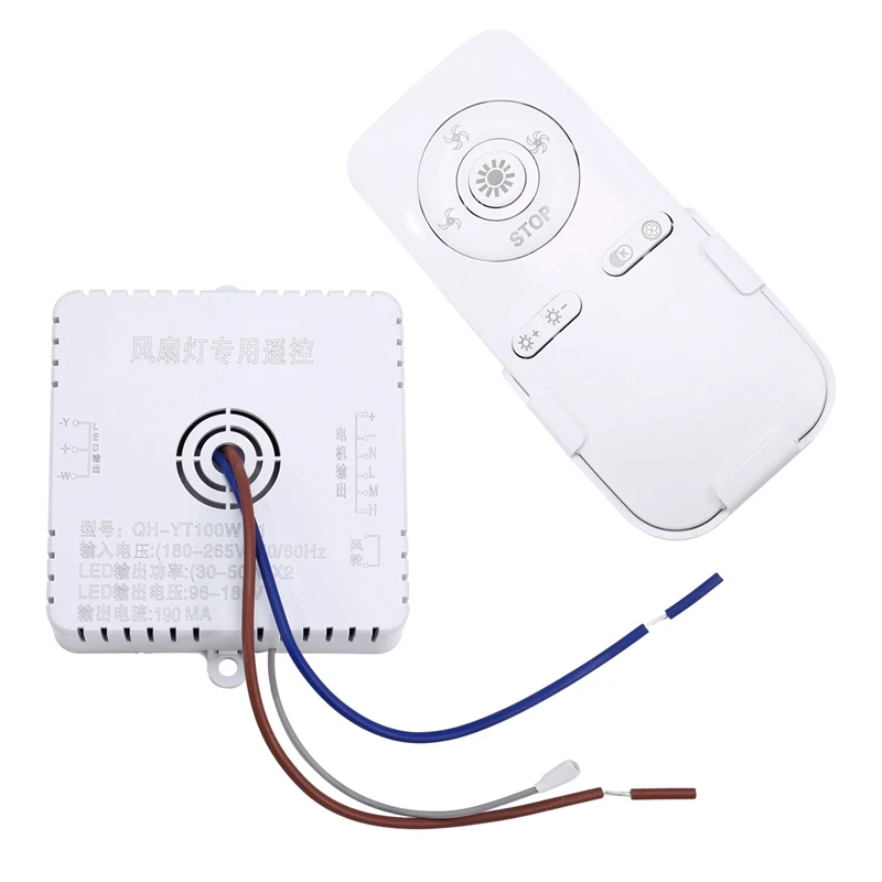 

Bedroom Ceiling Fan Light Remote Control 100W Receive Controller Driver Fan Light Accessories 30-50W X 2
