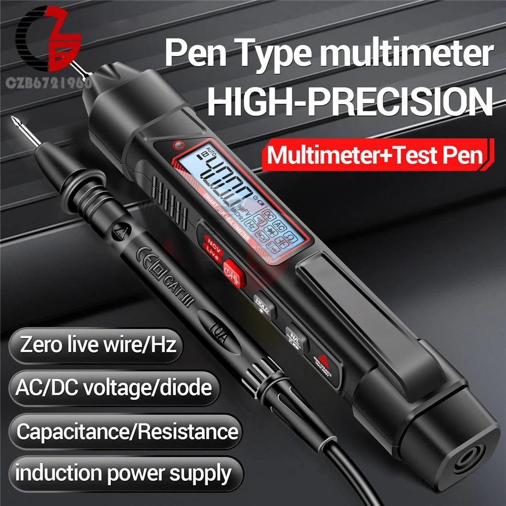 Intelligent Voltage Tester Pen Chave de Fenda Elétrica Lápis de Teste Ncv Indução Power Detector Indicador ac dc