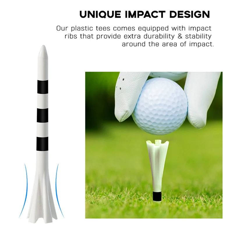 

Футболки для гольфа RTENTE-100 шт., 83 мм, прочные, долговечные, уменьшают трение, увеличивает расстояние, 4 зубца, футболки для гольфа, детали для гольфа