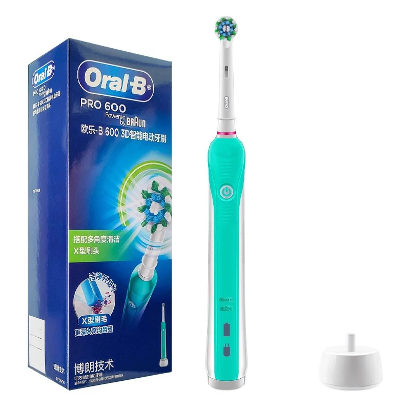 oral-b-pro600-3d-electric-toothbrush-ipx7-waterproof-smart-timer-pressure-sensor-inductive-charging-adult-rechargeable-toothbrus