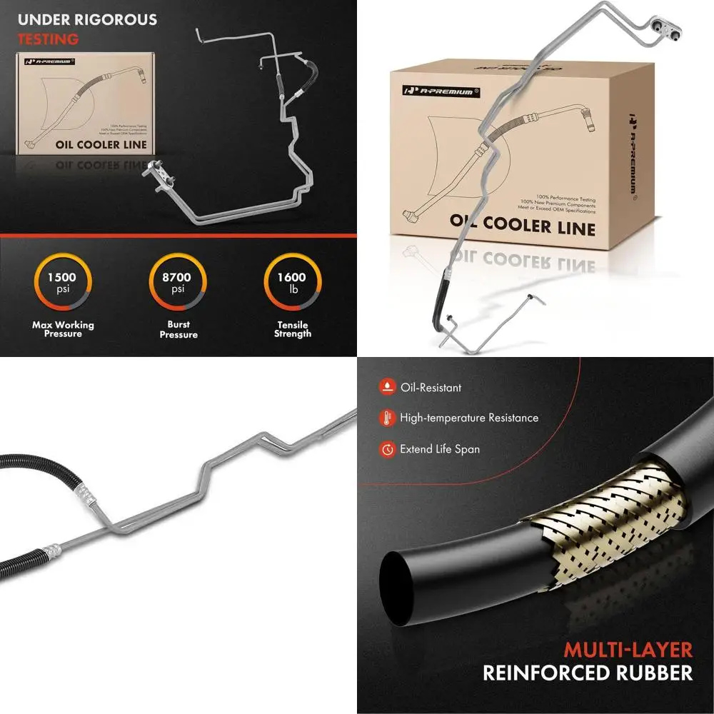 

Шланг линии радиатора масла автоматической коробки передач A-Premium в сборе, совместимый с Chevrolet Express 2500/Express 3500 2010-2019, Ex