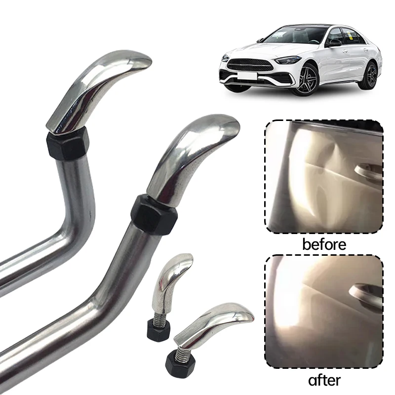 

2 шт., инструмент для ремонта вмятин автомобиля, головка для преобразования рулевого управления на 360 градусов, универсальная головка для ремонта вмятин автомобиля, нержавеющая сталь M8 Whorl