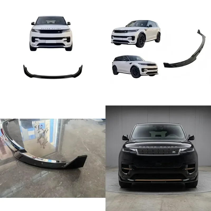 for 2023 Range Sport L461 Front Lip Bumper Splitter High Flexibility PP Bright Black Bolted Fixed Mounting OEM Accessories