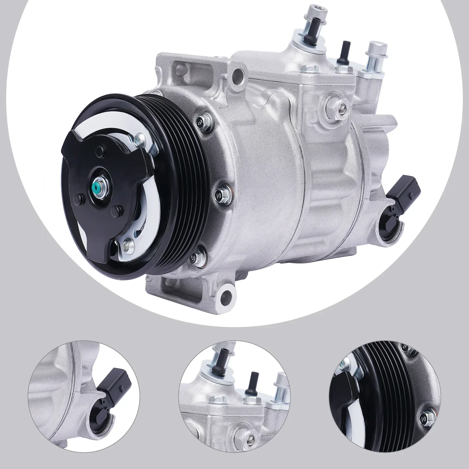 

125 Amps Air Conditioning Compressor Intelligent Control 12V Clutch Kit Efficient Cooling for Cars Trucks