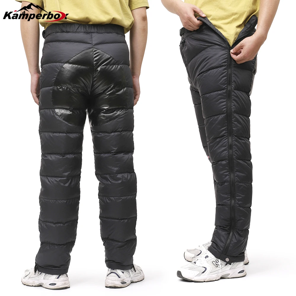 Kamperbox-Pantalon en duvet pour homme, pantalon de randonnée, pantalon de trekking, pantalon d'hiver