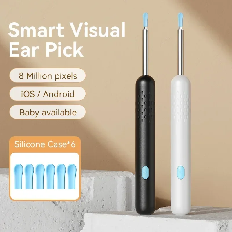 Ear Cleaner with Camera Set HD Ear Sticks Otoscope USB Charging Endoscope Wax Removal Tool Earpick Ear Cleaning Set Health Care