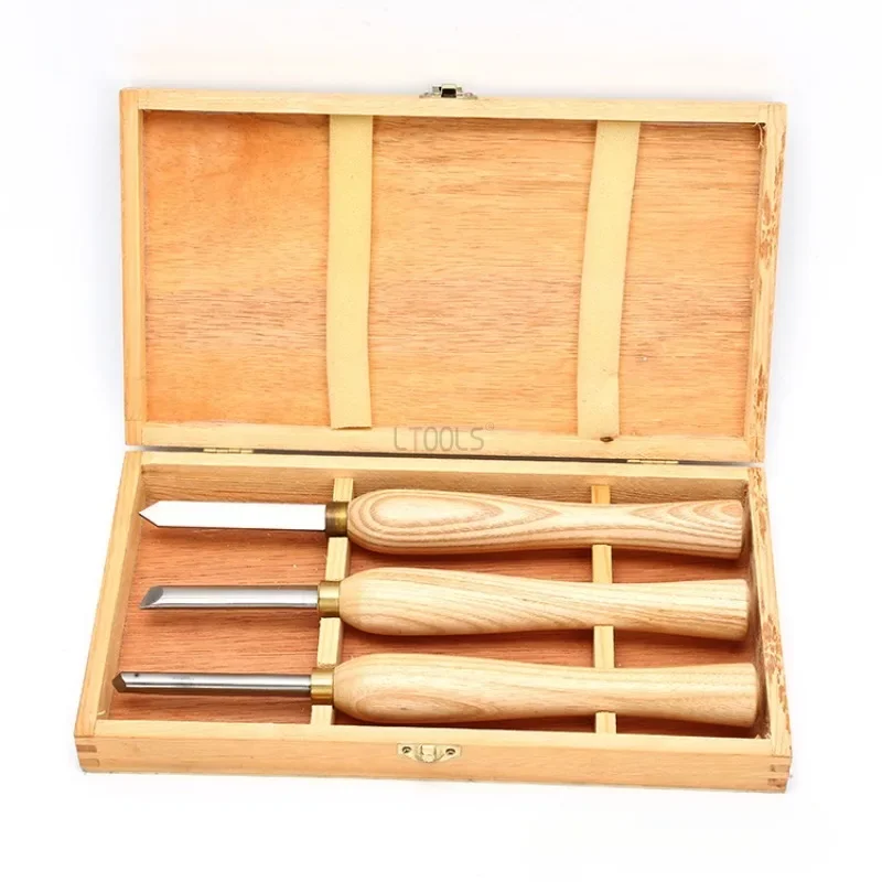 

New High-end Set Woodworking Turning Tools Woodworking Chisel High-speed Steel Handheld Wood Handle Carving Household Tools DIY